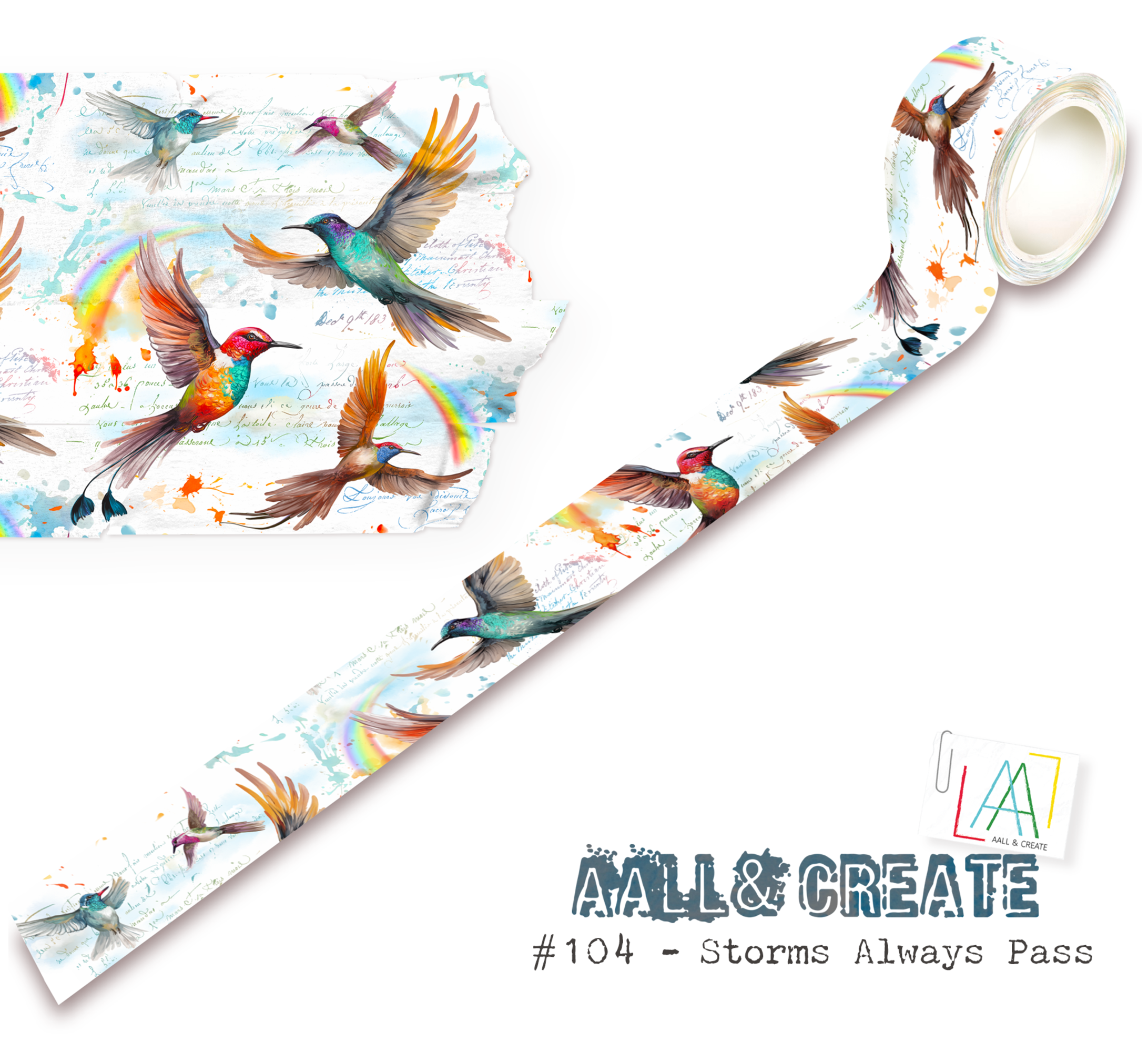 Aall and Create Washi Tape 25mm 10m - Storms Always Pass
