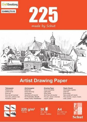 Schut Artist Drawing Paper 225 gram - A4 bloc 30/Pkg