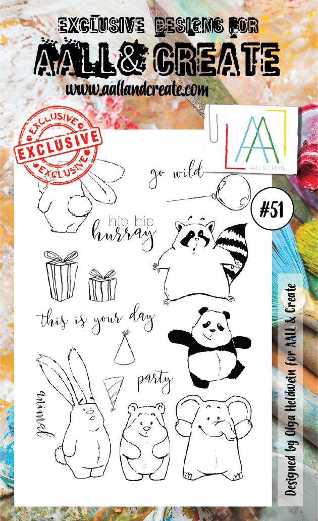 AALL & Create Clear Stamps A6 By Olga Heldwein - #51