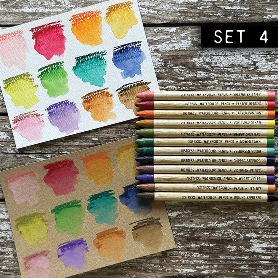 Tim Holtz Distress Watercolor Pencils 12/Pkg - Kit #4