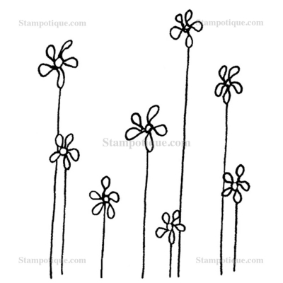 Stampotique Wood Stamp - Daisy, Daisy