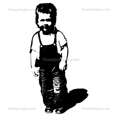Stampotique Wood Stamp - 9128 Little Lissi