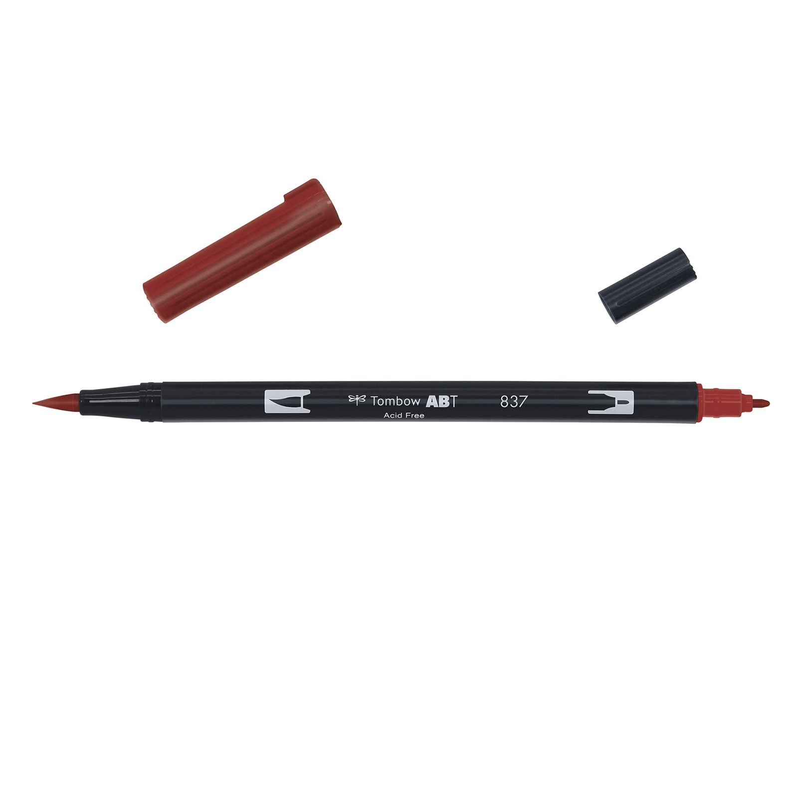 Tombow Dual Brush Marker - 837 Wine Red