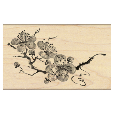 Penny Black Mounted Rubber Stamp 4.5"X2.75" - Delicate Blossoms