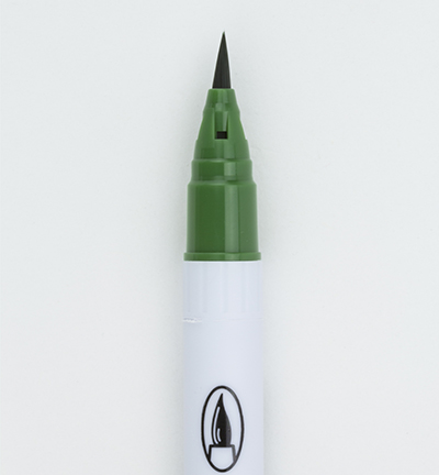 Kuretake ZIG Clean Color Real Brush Marker - 044 Deep Green