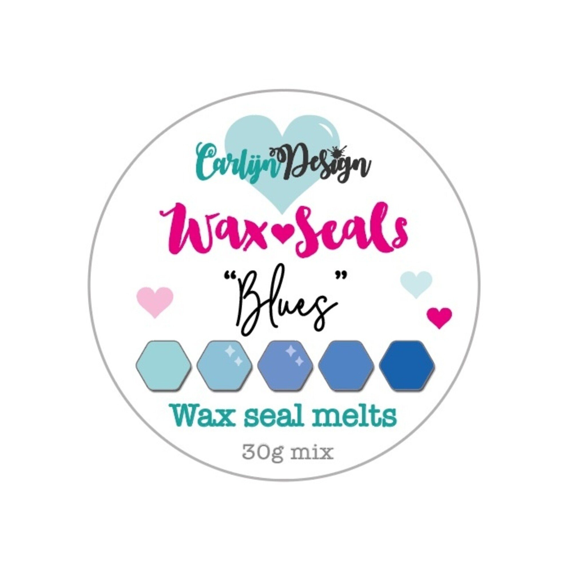 CarlijnDesign Wax Seal Melts 30gr - Blues