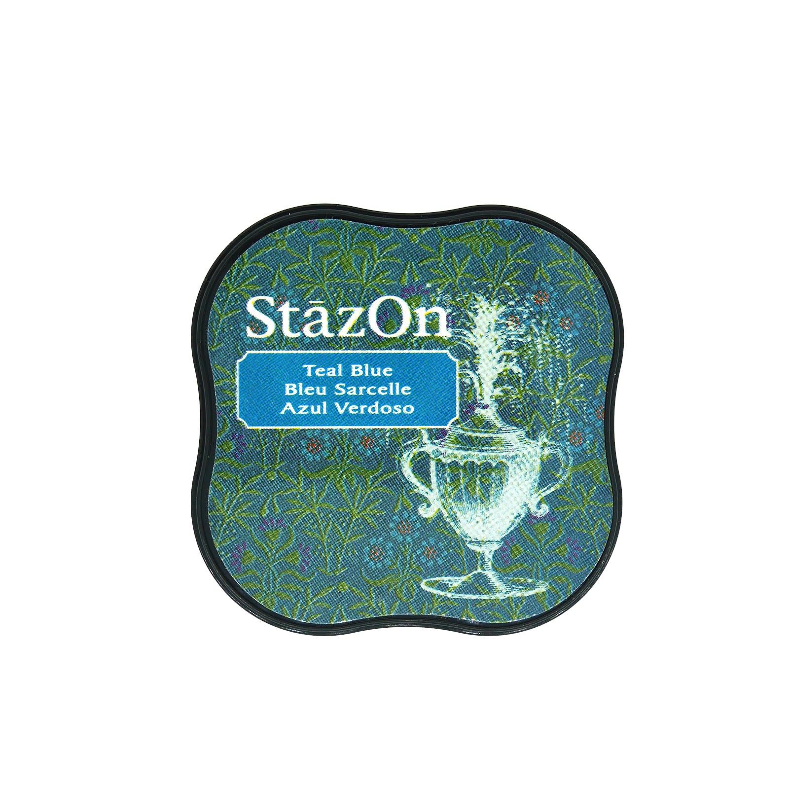 StazOn Midi Ink Pad - Teal Blue