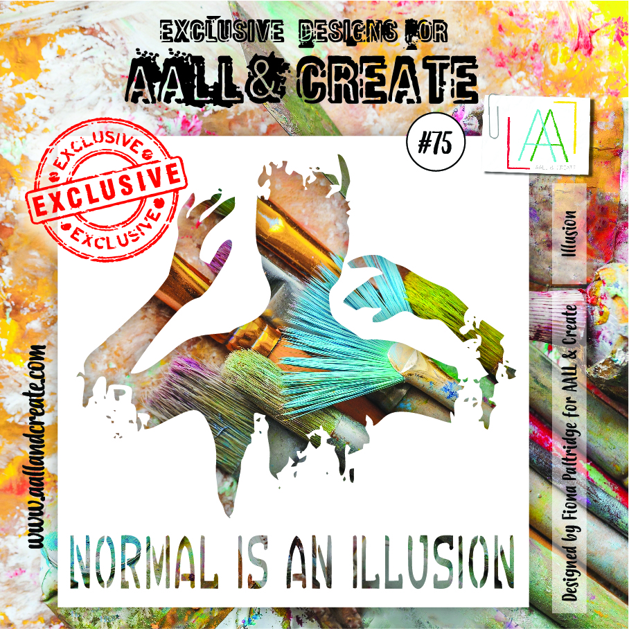 AALL & Create Stencil 6'x6'- #75 Illusion Designed by Fiona Paltridge