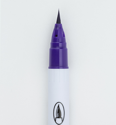 Kuretake ZIG Clean Color Real Brush Marker - 084 Deep Violet