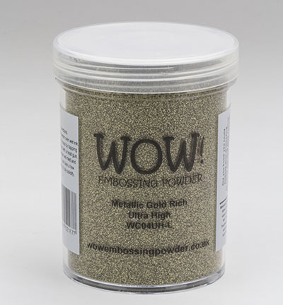 WOW! Embossing Powder 160ml - WC04UHL Metallic Gold Rich Ultra High (Large Jar)