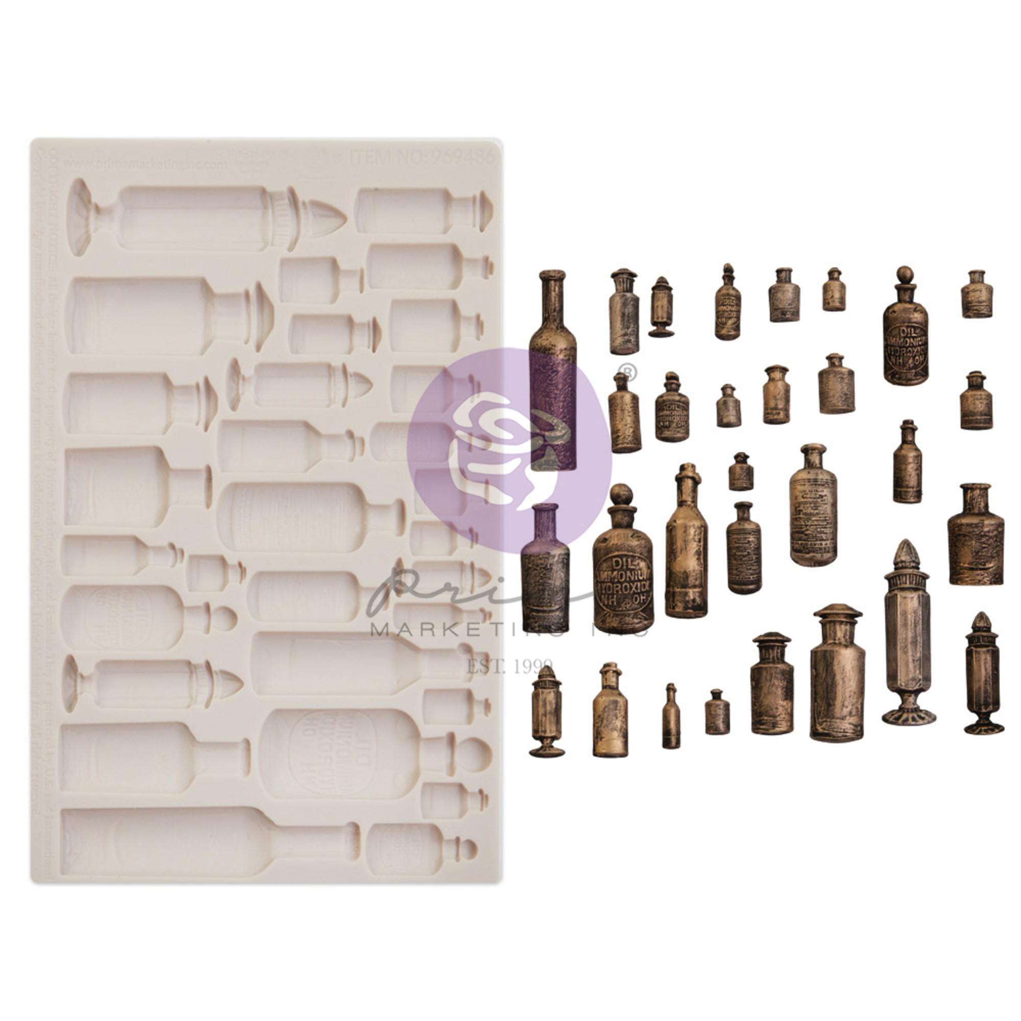 Finnabair Moulds - 969486 Apothecary Bottles