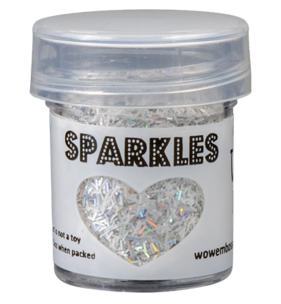 WOW! Sparkles Glitter 15ml - SPRK042 White Blaze