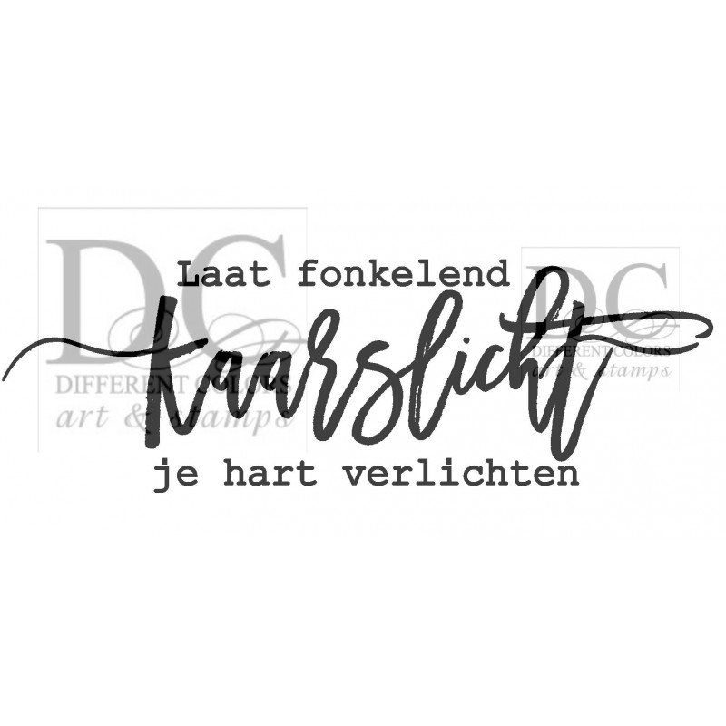 Different Colors Wood Stamps - S00200 Fonkelend Kaarslicht