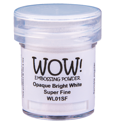 WOW! Embossing Powder 15ml - WL01SF Opaque Bright White Super Fine