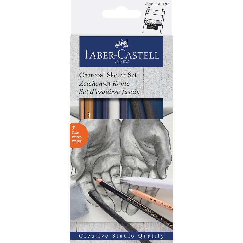 Faber-Castell Houtskoolset 7-delig