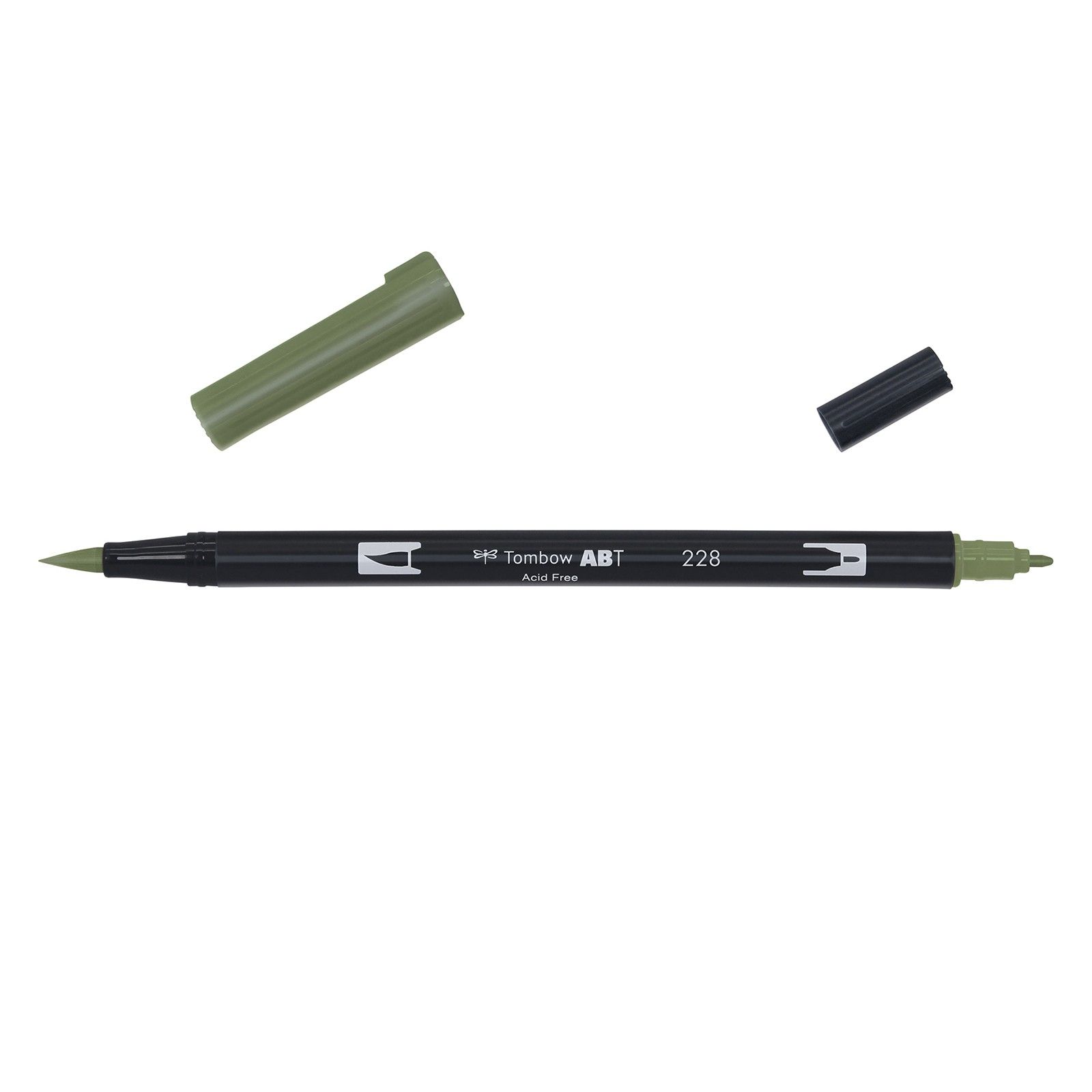 Tombow Dual Brush Marker - 228 Gray Green