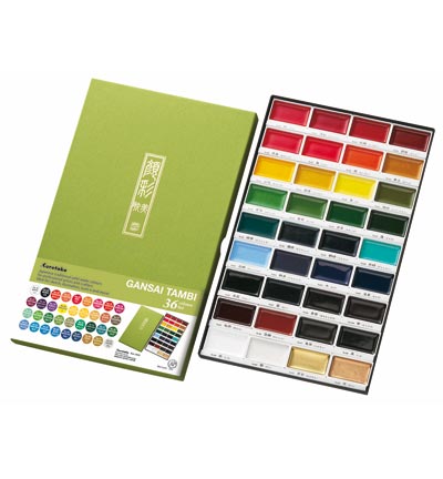 Gansai Tambi Set - 36 Colours
