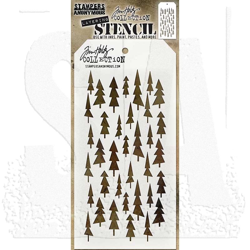 Tim Holtz Layering Stencil - THS150 Tree Lot