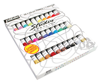 Pebeo Studio High Viscosity Acrylics 20ml 30/Pkg
