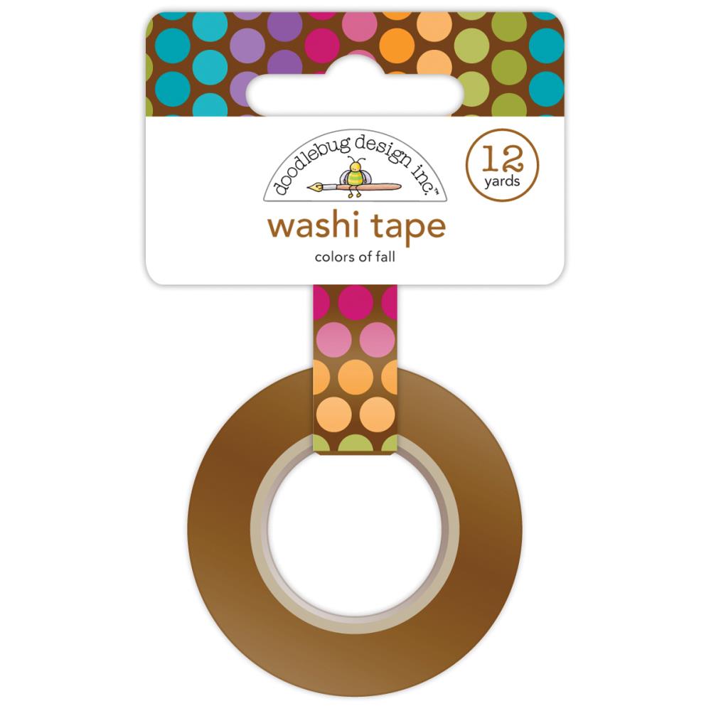 Doodlebug Washi Tape 15mmX12yd - Fall Friends Colors Of Fall