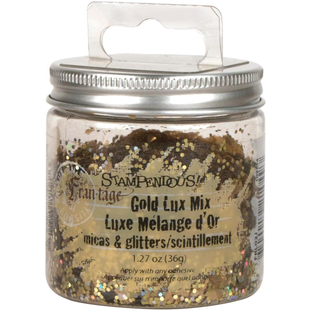 Stampendous Frantage Micas & Glitters Lux Mix 1.5oz W/Tab - Gold