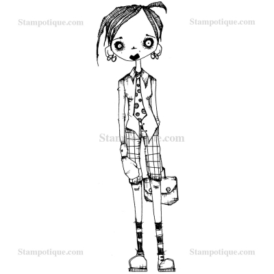 Stampotique Wood Stamp - 6101 Gibi