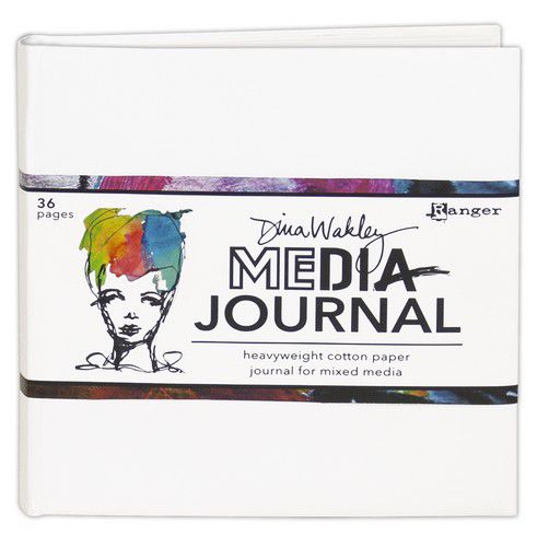 Dina Wakley Media White Journal 6"X6" (Includes Heavyweight Watercolor Paper)