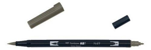 Tombow Dual Brush Marker - N49 Warm Grey 8