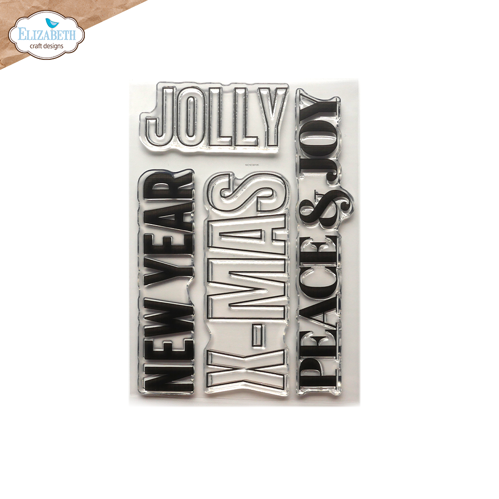 Elizabeth Craft Designs Clear Stamps - CS275 Peace & Joy