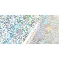 Couture Creations Heat Activated Foil - Silver Iridescent Sequin Pattern