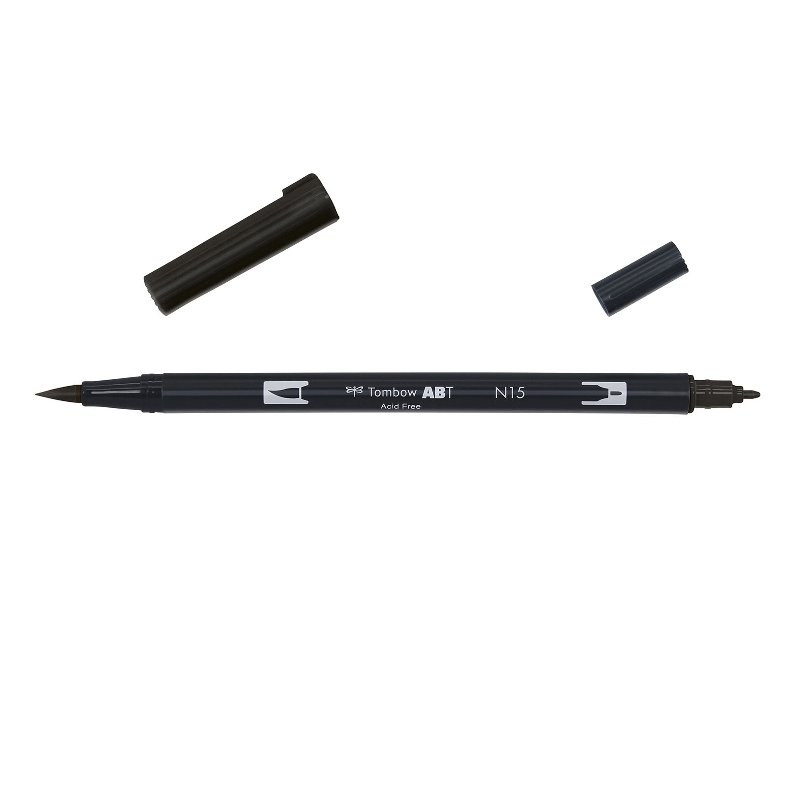 Tombow Dual Brush Marker - N15 Black