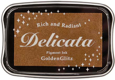 Delicata Pigment Ink Pad - Golden Glitz