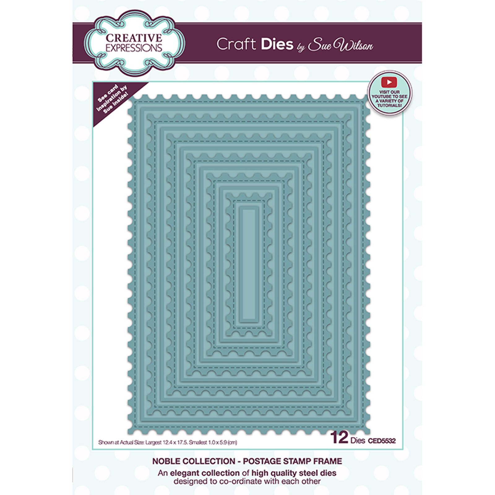 Creative Expressions Cutting Dies Noble Collection By Sue Wilson - Postage Stamp Frame