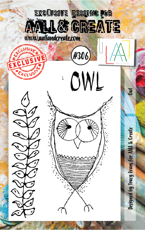 AALL & Create Clear Stamps A7 By Tracy Evans - #306 Owl