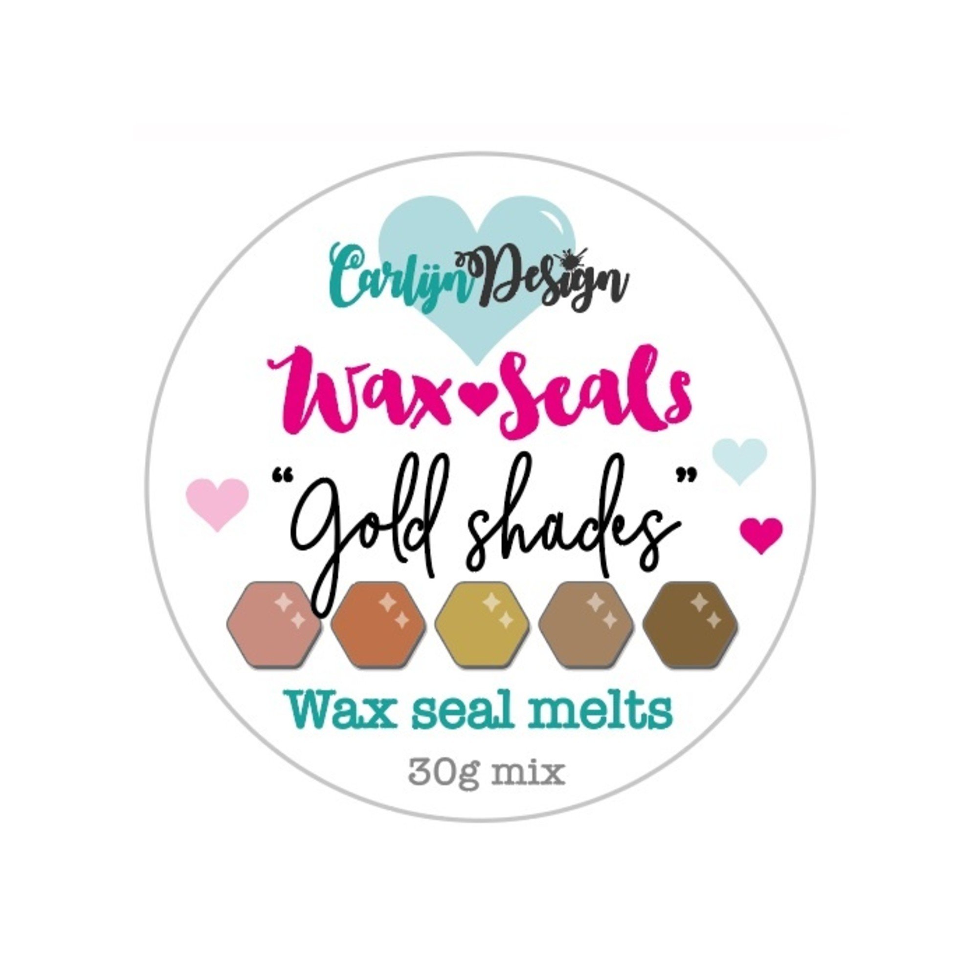 CarlijnDesign Wax Seal Melts 30gr - Gold Shades