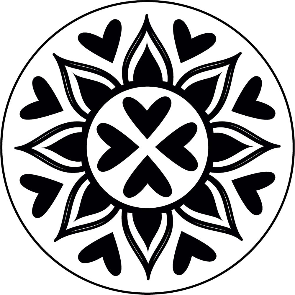 Manuscript Decorative Sealing Coin 17mm – Mandala